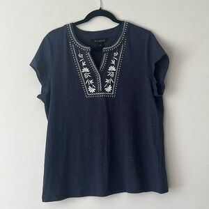 Talbots Navy tee |  Size L NEW
